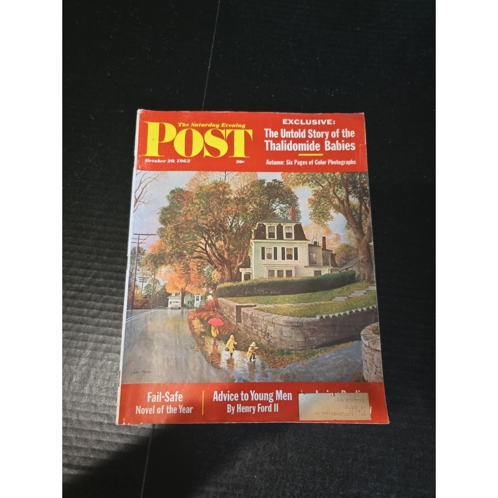 The‎ Saturday Evening Post October 20 1962 Vintage